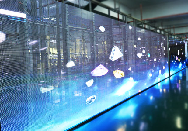 ����ķ���͸��LED��ʾ����������